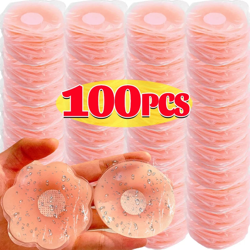 2/100pcs Silicone Nipple Cover Invisible Self-adhesive Chest Breast Stickers Reusable Patch Bra Female Lift Up Pads Intimates