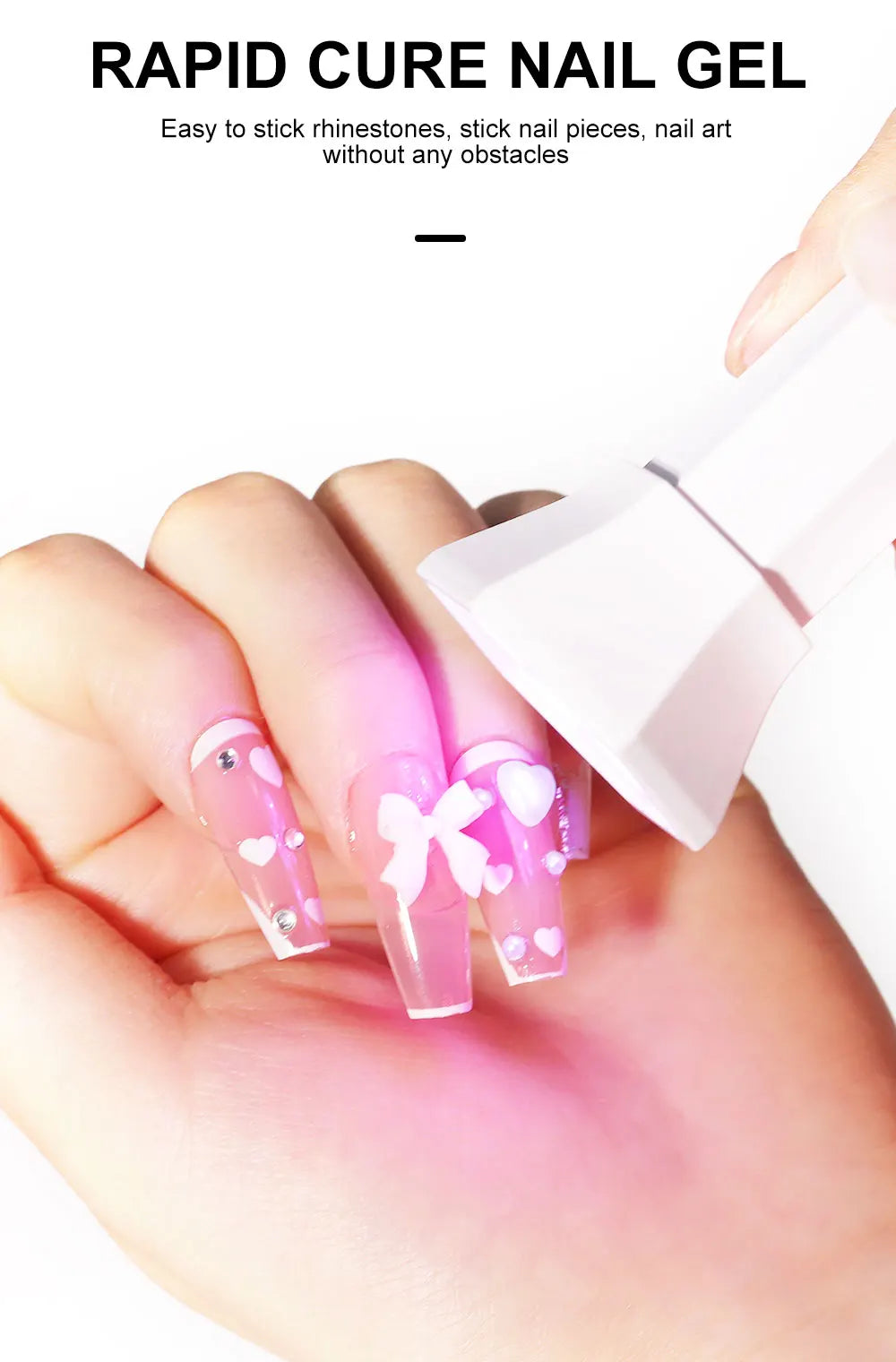 Portable Nail UV LED Lamp And LED Light Support Base Rechargeable for Nails Gel Polish Drying UV Lamp for Nails Art Desk Stand