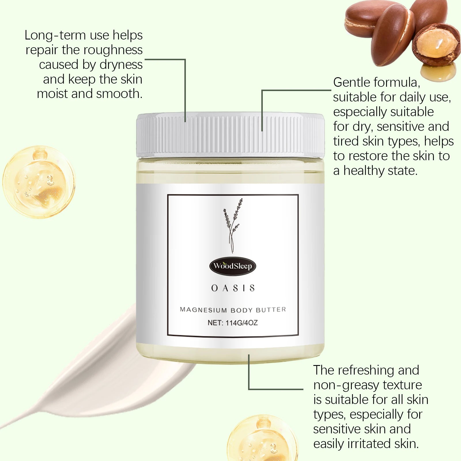 Shea Butter Body Lotion Soothing Intense Hydrating & Barrier Repair Cream for Silky Smooth Skin Moisturizing Skin Crack Remover