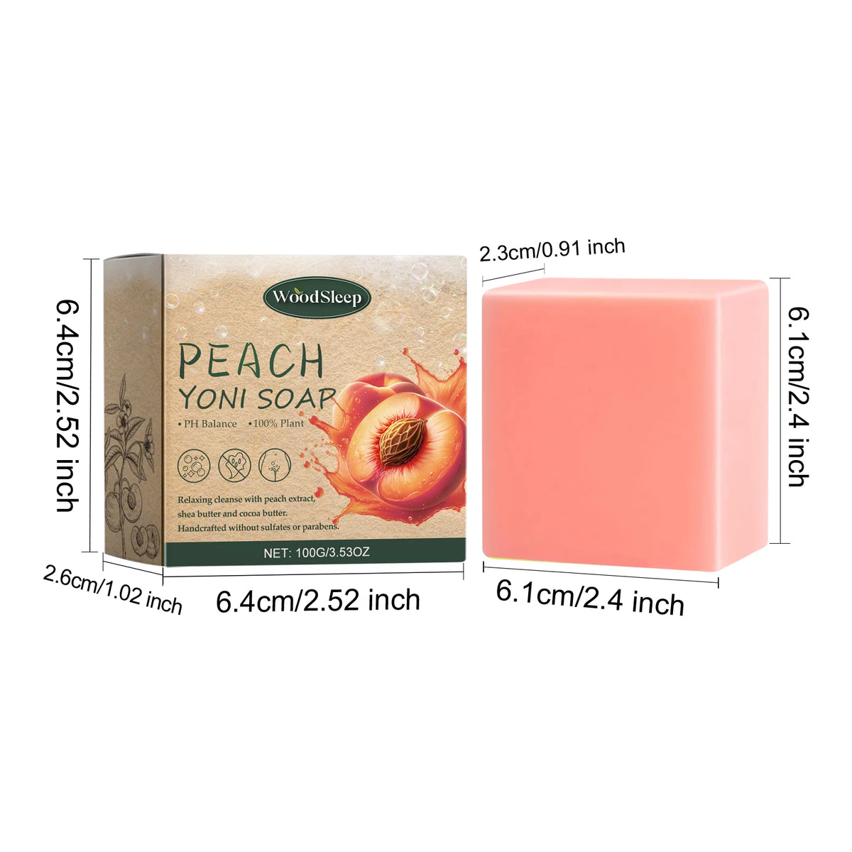 Female Wash Soap Yoni Bar Soap for Women Ph Balance Strawberry Remove Odor Deep Cleaning Moisturizing Private Parts Products