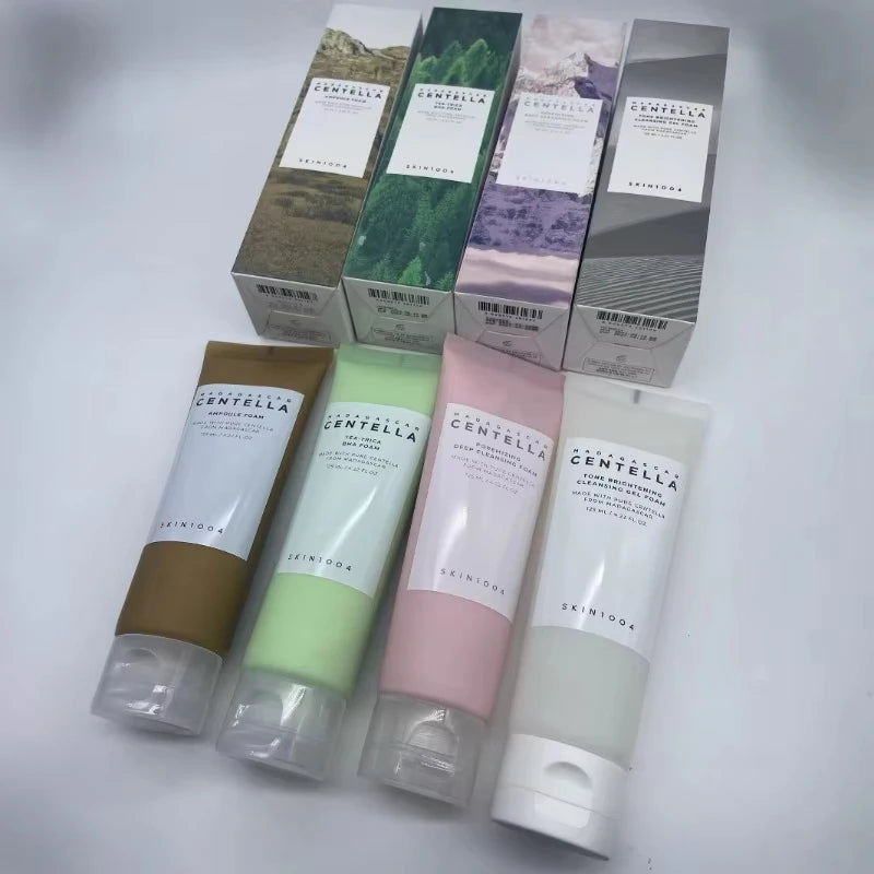 Korean Centella Poremizing Deep Cleansing Foam Tone Brightening Cleansing Gel Foam Facial Moisturizing Fresh Cleanser 125ml Gift