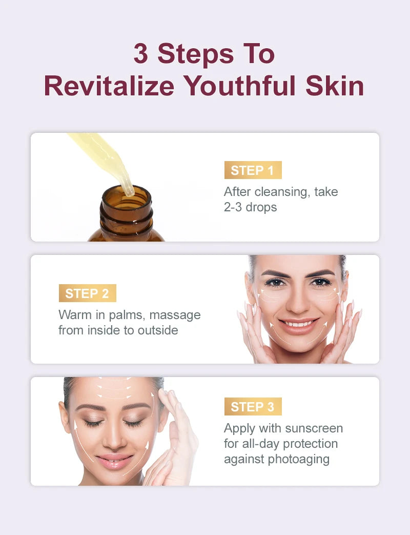 Anti-Wrinkle Retinol Face Serum Collagen Anti-Aging Lifting Firming Hyaluronic Acid Facial Serum Skin Care 30ml