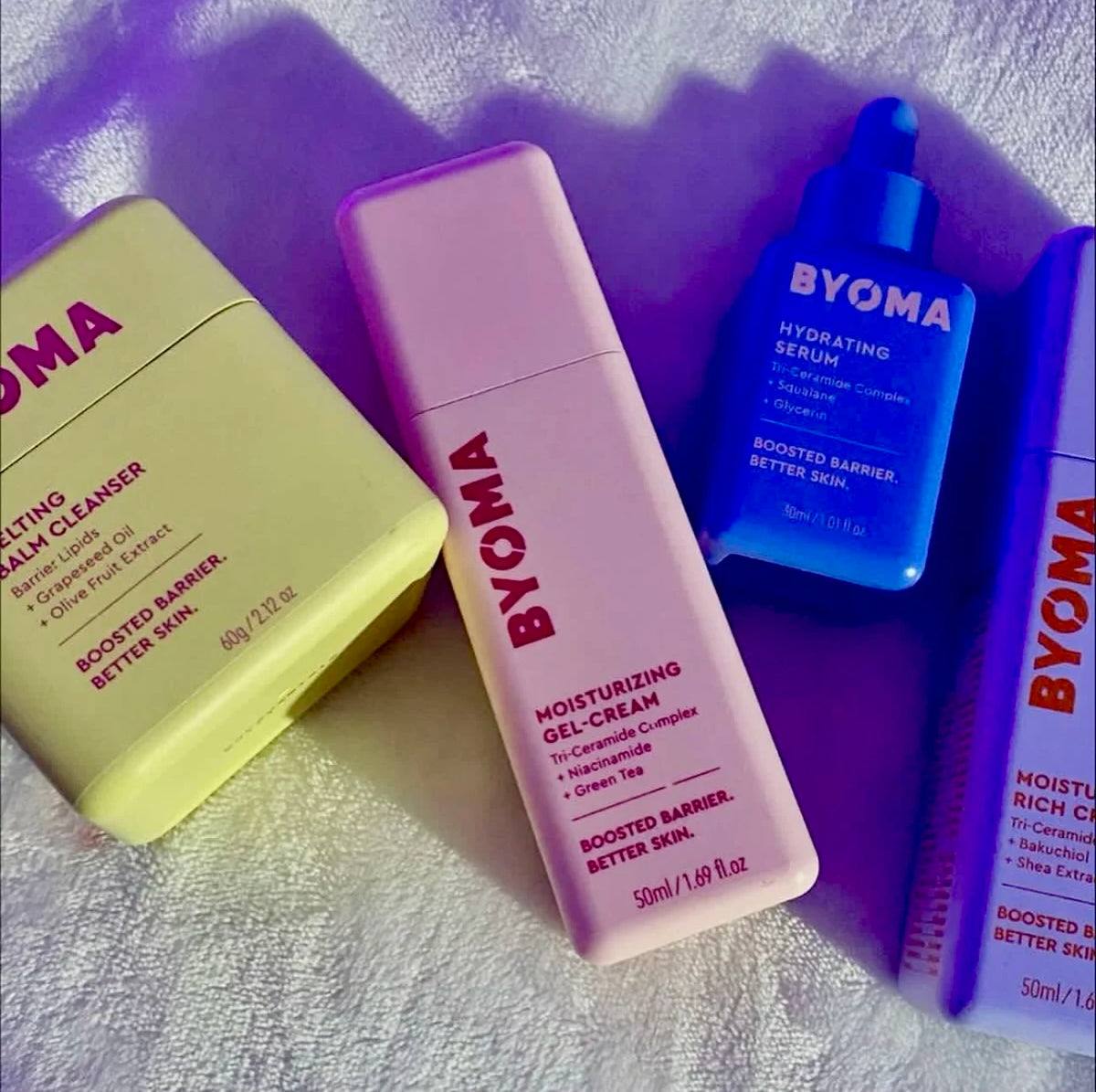 BYOMA Phyto-Mucin Glow Serum Series Hydrating Recovery Oil Milky Toner Serum Original Brand Skin Care Set Moisturizing Gel-Cream