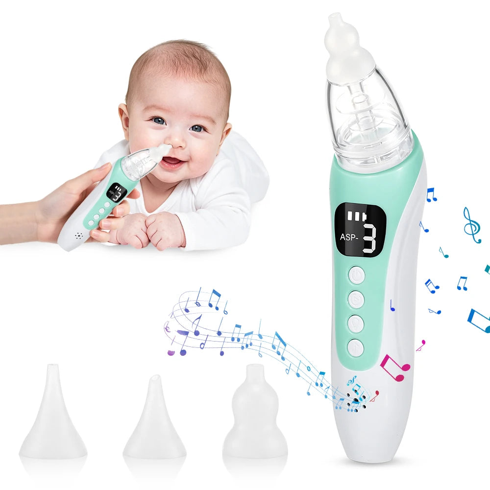 2026 New Electric Pattern Baby Nasal Aspirator Rechargeable  Newborn Nasal Cleaner Suck Out Nasal Mucus Prevent  Congestion