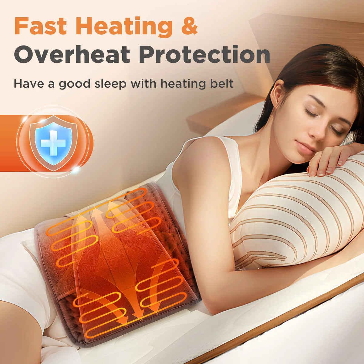 Home Electric Heating Pad Back Shoulder Office Winter Warming Blanket 10 Heat Thermal Mat Abdomen Period Menstrual Belt
