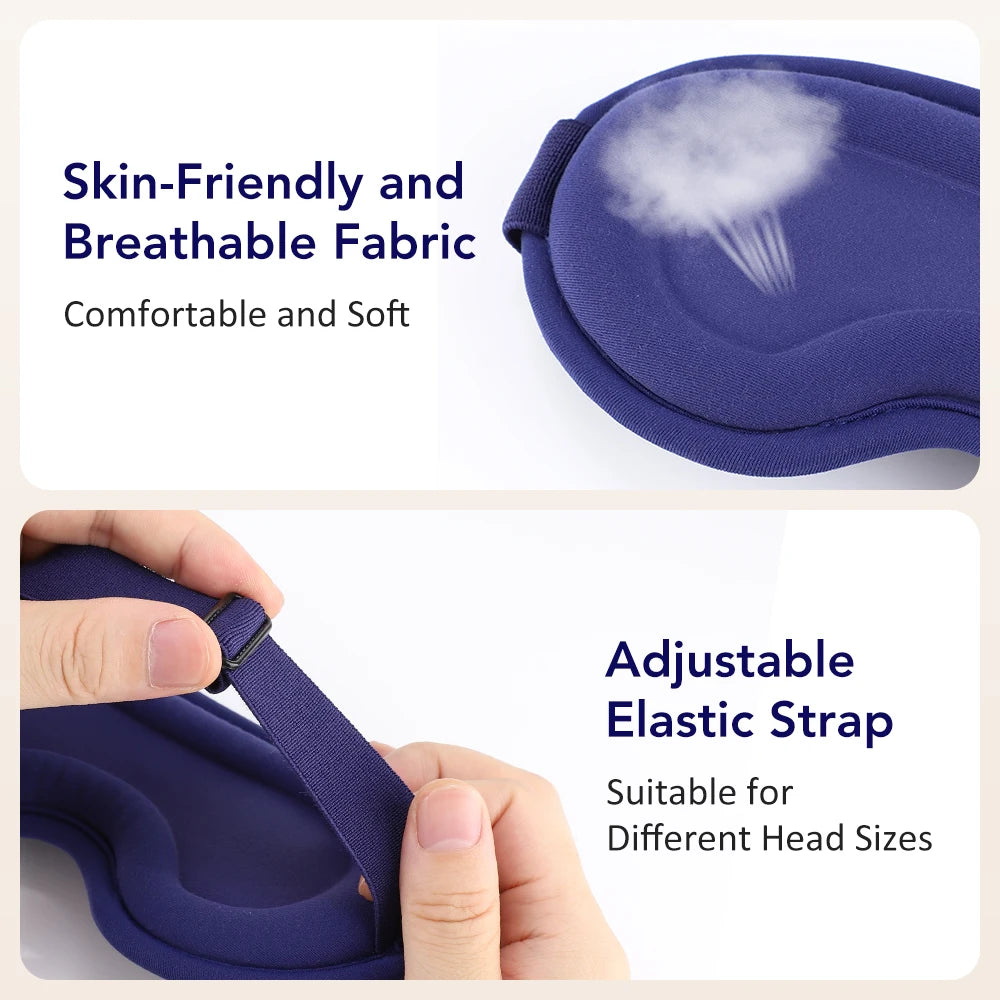 Electric Steam Eye Mask 3D Vibration Massage 5 Levels Hot Compress Smart Timing Sleep Shading Relieve Eye Fatigue Eye Care