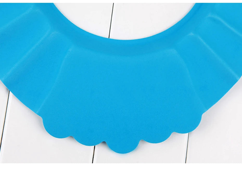 Adjustable Baby EVA Bath Shampoo Cap Waterproof Shower Visor Hat Anti-splash Hair Wash Shield Eye Ear Protection Bathing Hat for