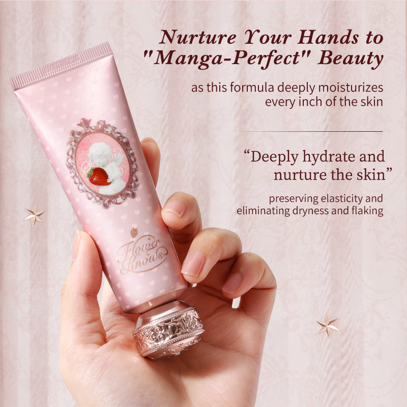 Flower Knows Christmas Limited Scented Hand Cream Strawberry Cupid Collection Moisturizing Hydrating Softening Hand Lotion Holid
